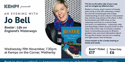 Jo Bell Boater : Life on England's Waterways (Wetherby bookshop)