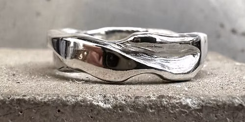 Carve & Cast Wax Carved Silver Ring