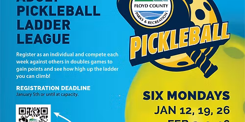 Winter Adult Pickleball Individual Ladder League