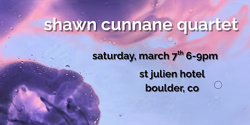 Shawn Cunnane Quartet at The St Julien Hotel
