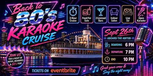 Back to the 80s Karaoke Cruise Party