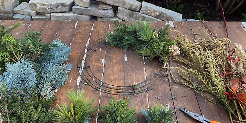 In person DIY Holiday Wreath Making Workshop