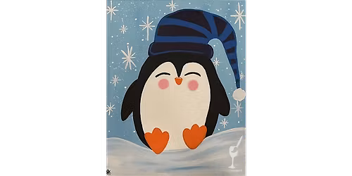 Adorable Happy Penguin - Paint and Sip in Houston | Classpop!\u2122