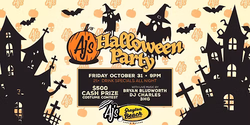 **Halloween Bash at AJ's Grayton Beach !** \ud83c\udf83