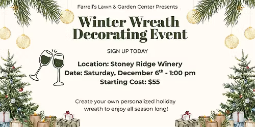 Winter Wreath Decorating Event