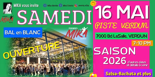 SAMEDI 16 MAI \u2764\ufe0f Piste Verdun, OUVERTURE saison 2026