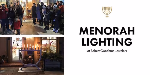 Menorah Lighting at Robert Goodman Jewelers