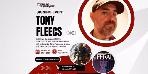 Deathstroke #1 Launch Signing With Tony Fleecs at Impulse Creations