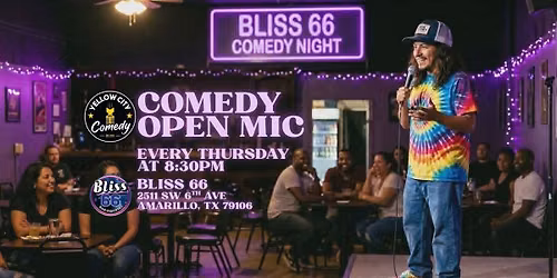 Comedy Open Mic @ Bliss 66