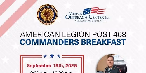 American Legion Commanders Breakfast