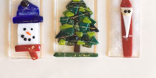 Holiday Cheer! Ornament Fused Glass Class for Kids and Adults!