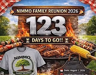 2026 NIMMO Family Reunion Registration