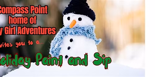 Paint and Sip Party - Holiday\/Winter Acrylic on Canvas