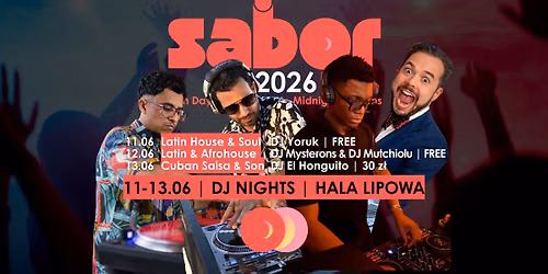 SABOR FEST \ud83c\udf19 \ud83c\udfa7 DJ NIGHTS | Three Nights of SABOR LATINO | FREE ENTRY!