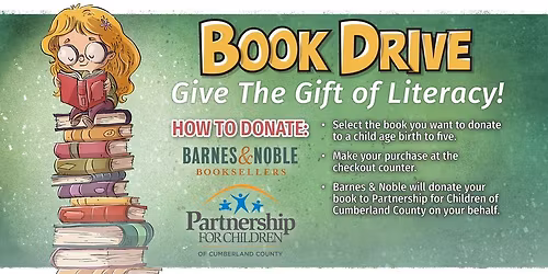 Barnes & Noble Book Drive to Benefit Partnership for Children of Cumberland County