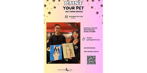 Paint Your Furry Friend - Paint and Sip in Orange County | Classpop!\u2122