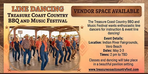 Line Dancing Treasure Coast Country BBQ and Music Festival