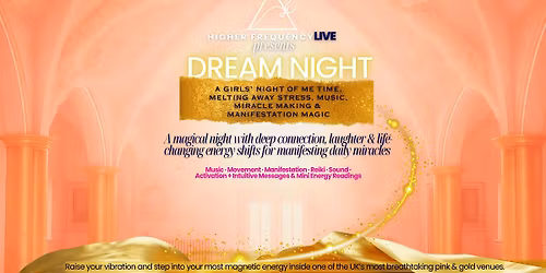 DREAM NIGHT:  A Girls\u2019 Manifestation Party at a Stunning Pink & Gold Chapel
