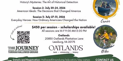 Extreme Journey History Camp at Oatlands