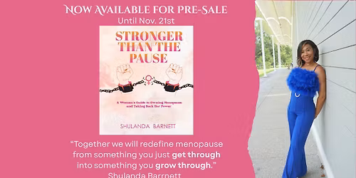 Stronger Than The Pause Book Launch - A Woman's Guide to Owning Menopause and Taking Back Her Power 