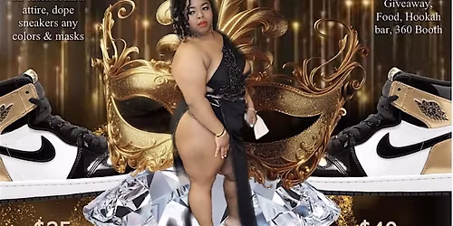 All Black Masquerade Sneakerball