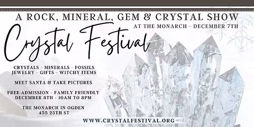 Crystal Festival - A Rock, Mineral, Gem, & Crystal Holiday Market