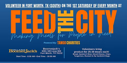Feed The City Fort Worth (South): Making Meals for People In Need