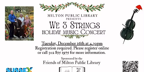 We 3 Strings Holiday Music Concert
