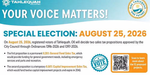 City of Tahlequah Special Election