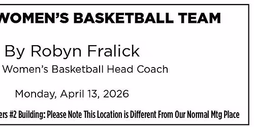 MSURA April Membership Meeting Featuring Coach Robin Fralick