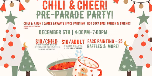 Chili & Cheer: Pre-Parade Party at BGC!
