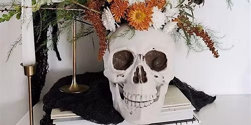 Sips and Stems- Spooky Skull Design