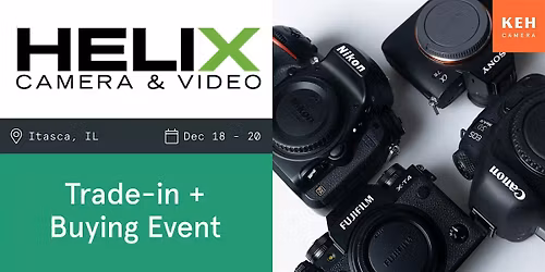 Sell your camera gear (free event) at Helix Camera & Video
