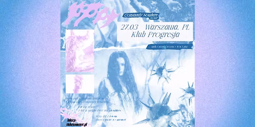 POPPY + Ocean Grove, Fox Lake - Contantly Nowhere Tour - Official Event, 27.03.2026, Progresja