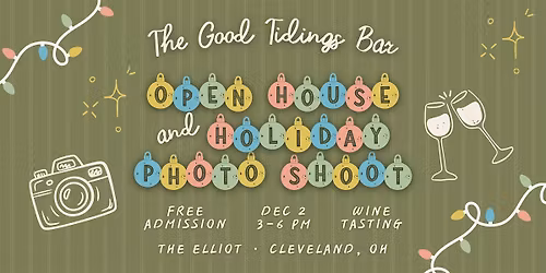 Sneak Peek of The Good Tidings Bar \u2014 Open House & Holiday Photo Shoot