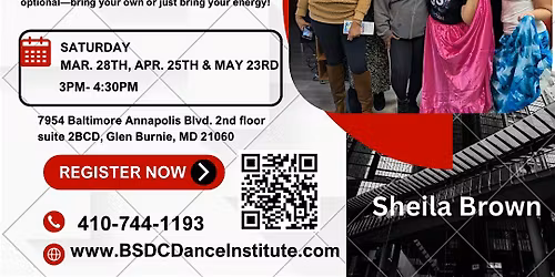 Puerto Rican Bomba with Sheila Brown! BSDC Spring Dance Workshop Series!