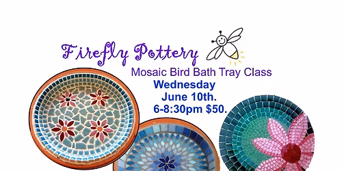 Mosaic Bird Bath Class!