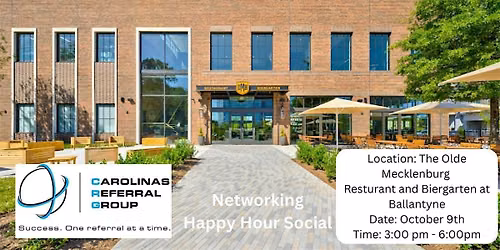 Carolinas Referral Group - Small Business Networking Social