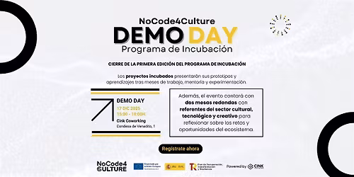 Demo Day NoCode4Culture: aprende a crear proyectos culturales con NoCode