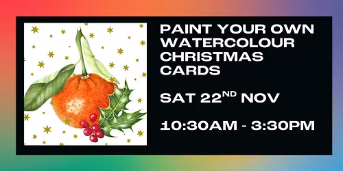 Paint Your Own Watercolour Christmas Cards