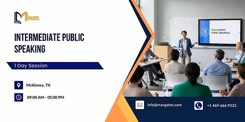 Intermediate Public Speaking: 1 Day Session in McKinney, TX