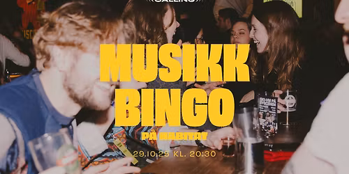 Musikkbingo med Trondheim Calling