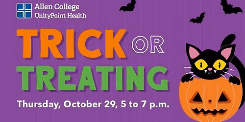 Trick or treating at Allen College