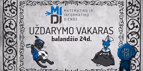 MIDI 2026 U\u017edarymo vakaras