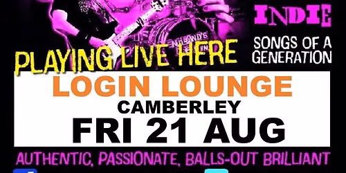England's Dreaming Friday Night Live at The Login Lounge, Camberley