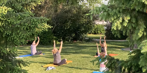 Riverside Yoga in the Sculpture Garden