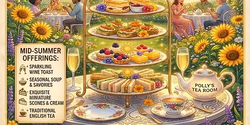 Summer Solstice High Tea at Pollys Tea Room
