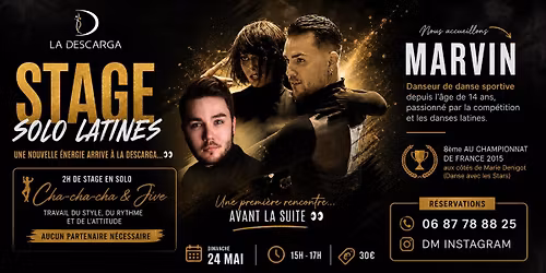 Stage Solo Latines \u00e0 Rouen : Cha-cha-cha & Jive avec Marvin \u00e0 La Descarga