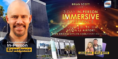 3 Day Immersive Meditation Experience - Brian Scott Live