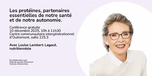 Les prot\u00e9ines, partenaires essentielles de notre sant\u00e9 et autonomie.